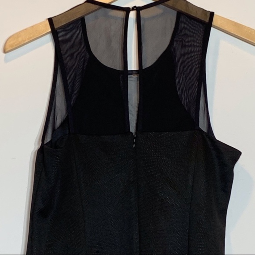 EUC Guess Black Illusion Back Textured Dress - Picture 3 of 8